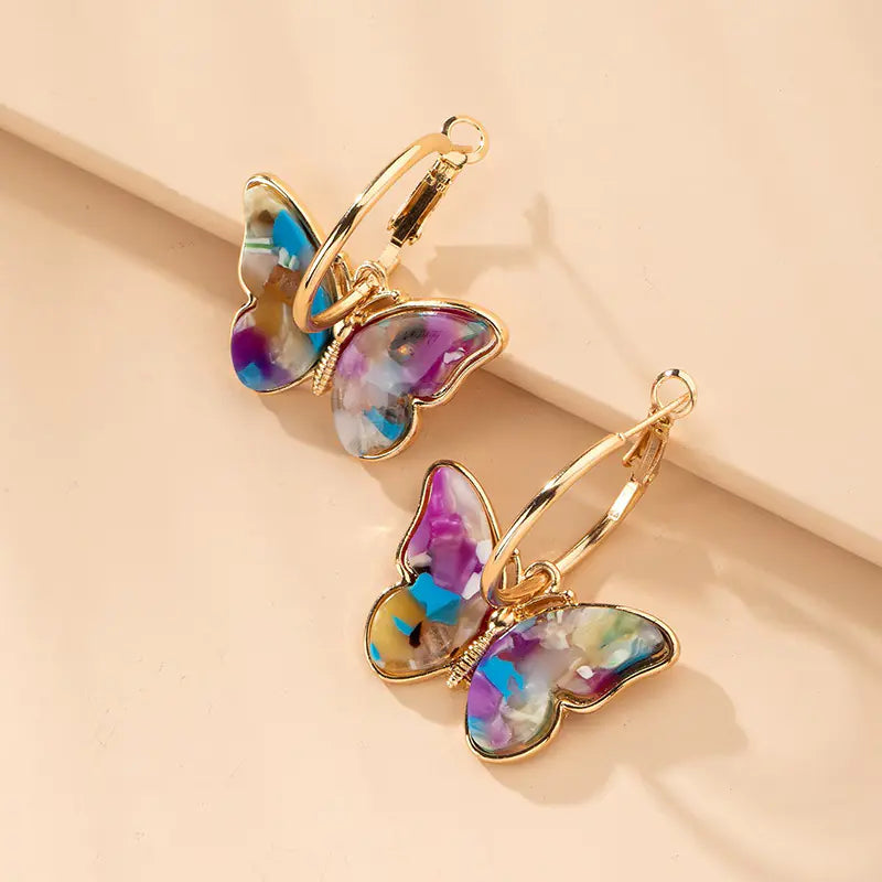 Fashionable Minimalist Butterfly Earrings for Women