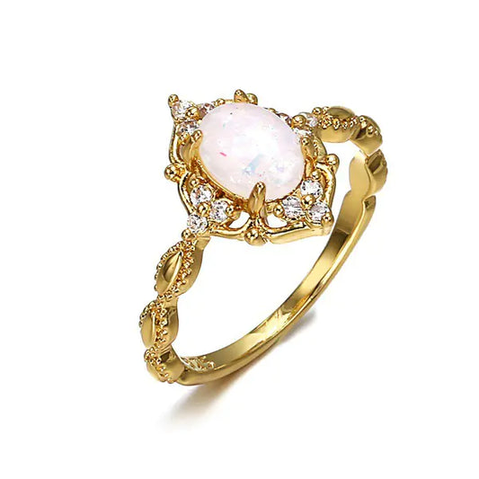 18K Gold Plated Women's Ring Jewelry