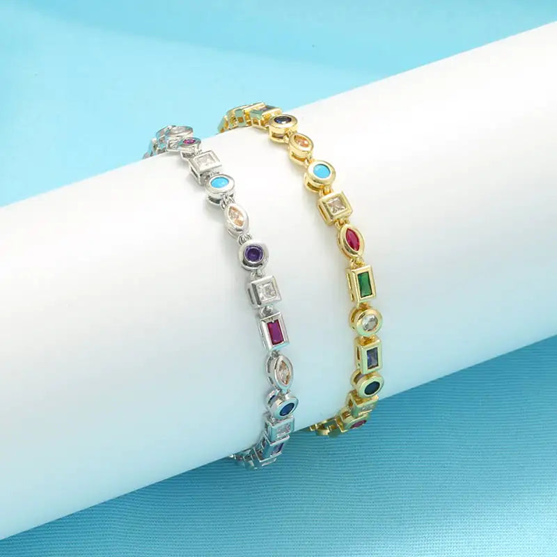 Colorful Crystal Bracelet Necklace for Women