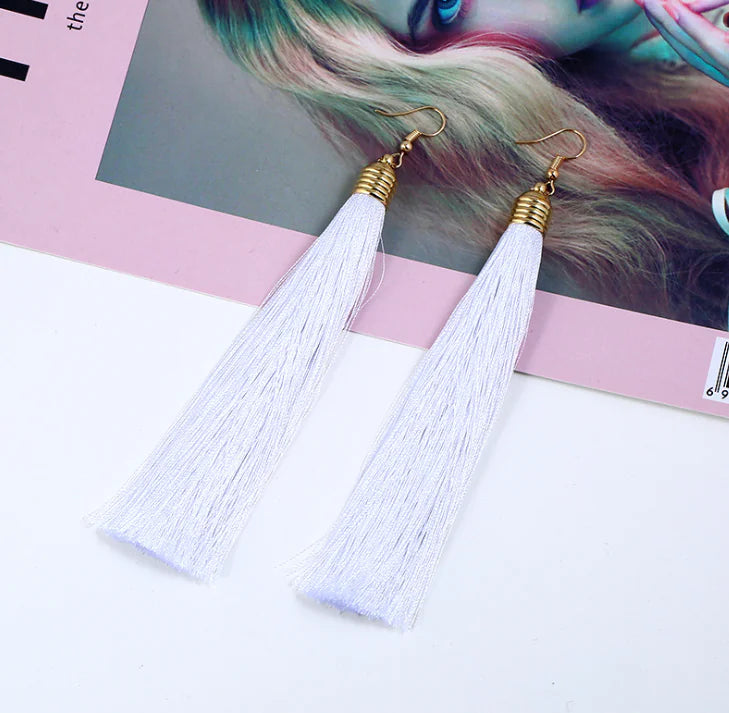 Tassel Earrings - Long Dangle Jewelry