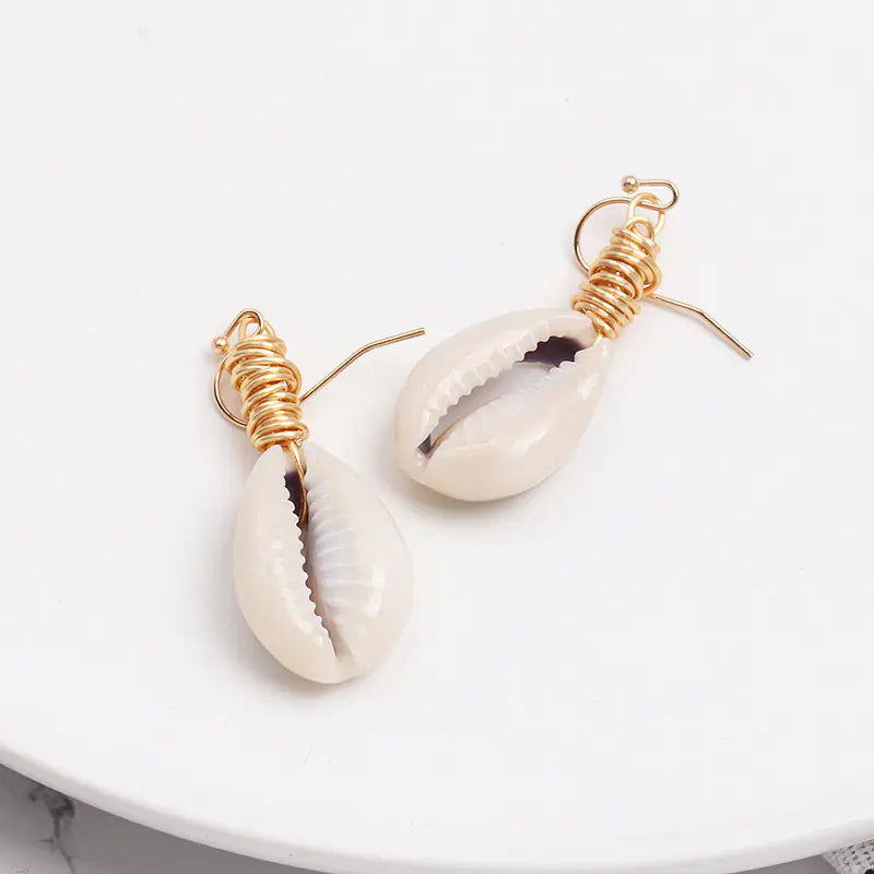 Bohemian Shell Conch Earrings - Vintage Jewelry