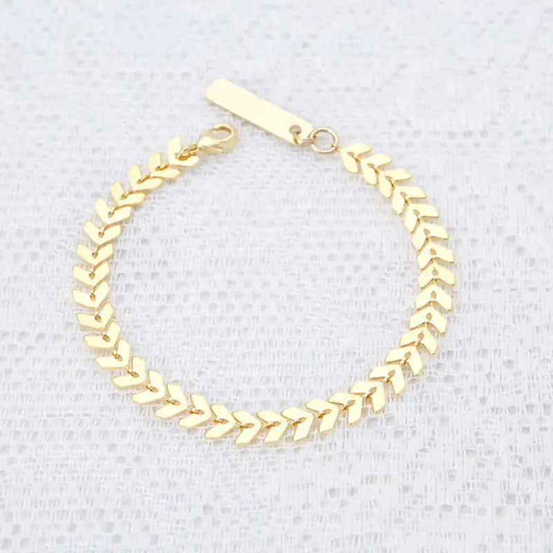 Handmade Simple Chain Bracelet for Women
