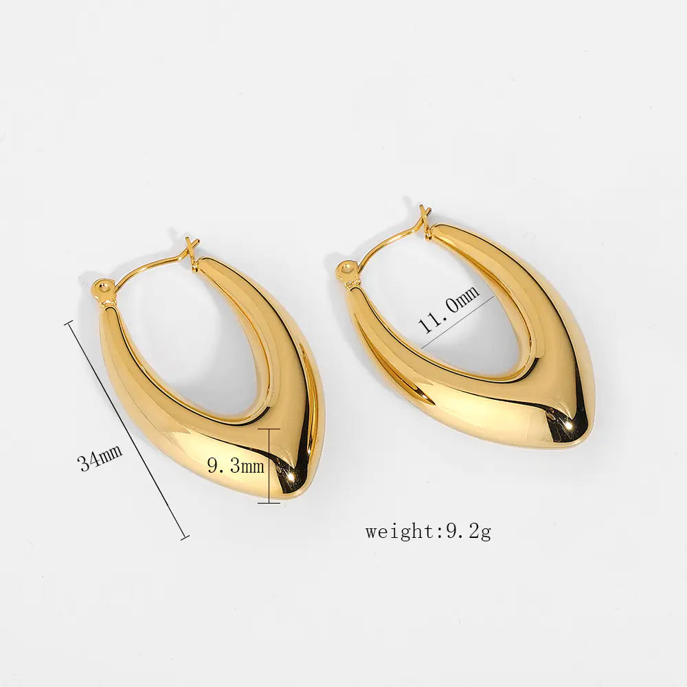 Stylish Stainless Steel Hoop Earrings for Women