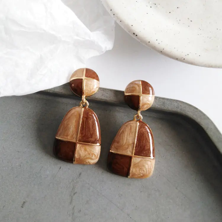 Creative Geometric Colorful Earrings for Women