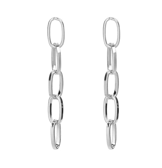 Korean Statement Chain Earrings for Stylish Women