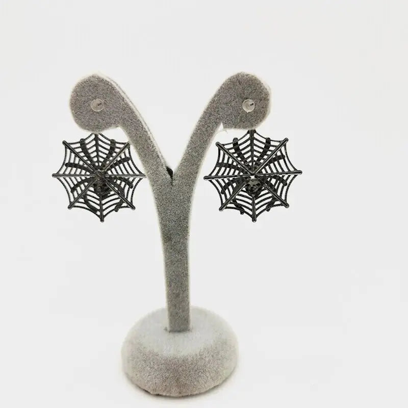 Halloween Spider Earrings - Alloy Metal Jewelry