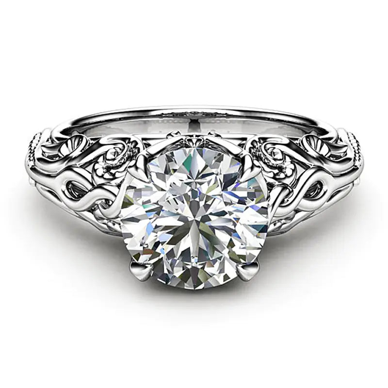 Fashion Zircon Jewelry Women's Wedding Ring