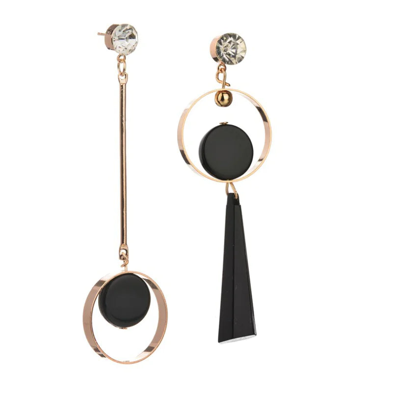 Stylish Asymmetrical Long Drop Earrings for Women