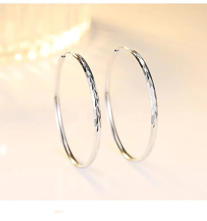 925 Silver Hoop Earrings for Women - Trendy Design