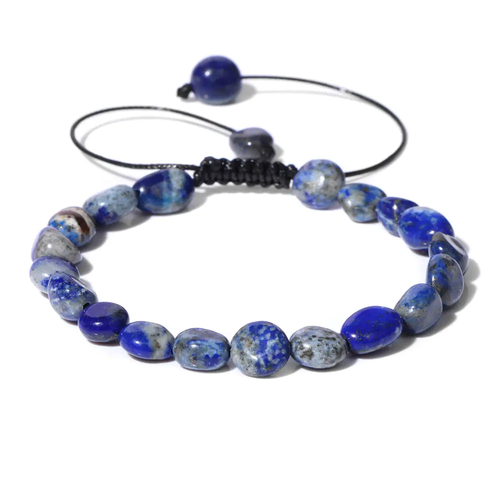 Natural Stone Irregular Beads Woven Bracelet