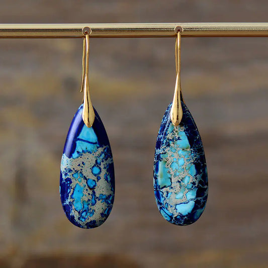 Colorful Teardrop Pendant Earrings for Women