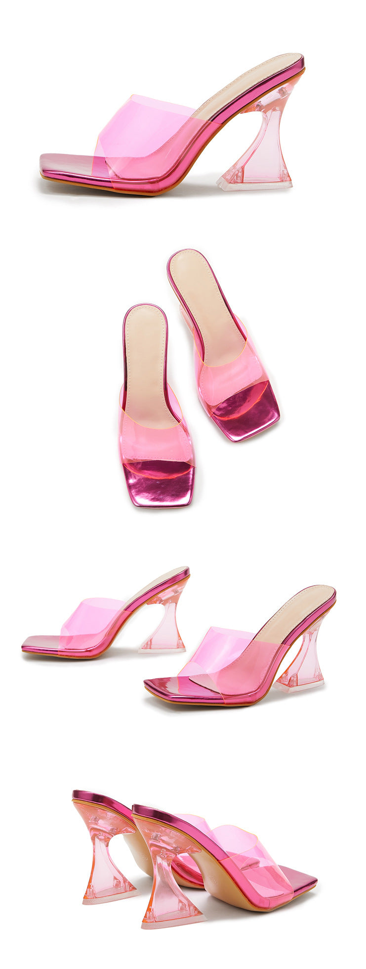 Fashionable Transparent High Heels for Women