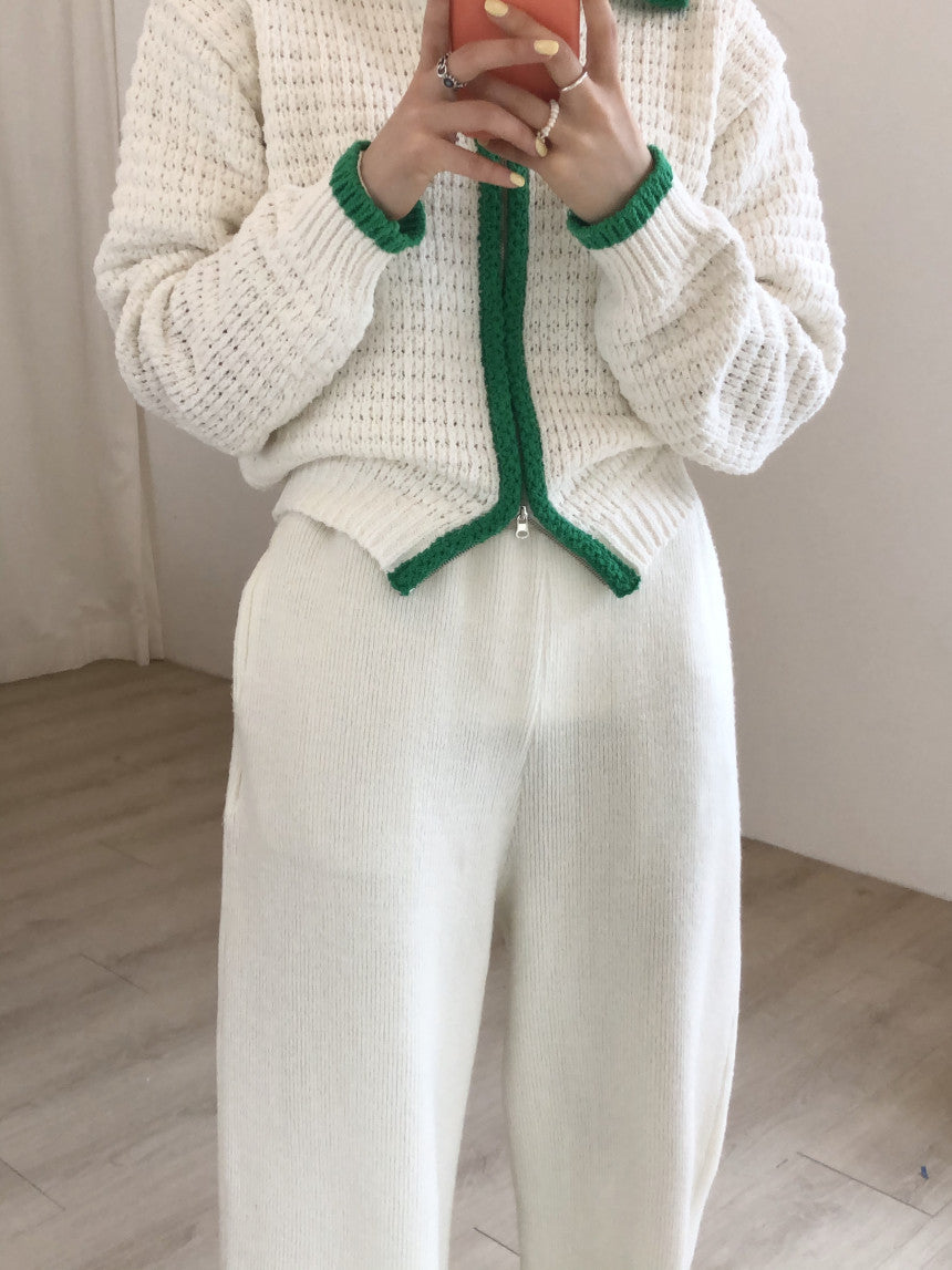Vintage Women's Zipper Cardigan Sweater Coat