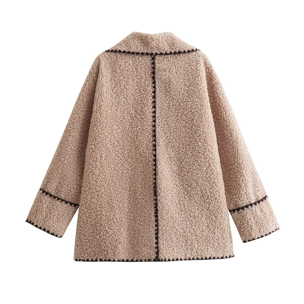 Textured Women's Wool Coat Osaka (One Piece)