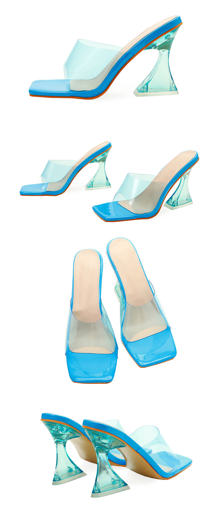 Fashionable Transparent High Heels for Women