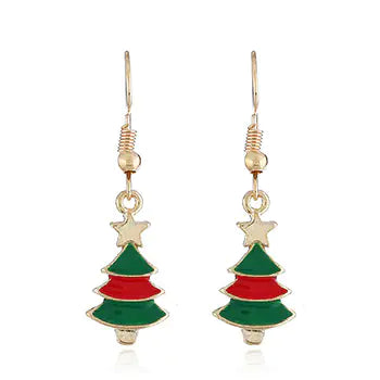 Christmas Jewelry Set: Earrings and Necklace