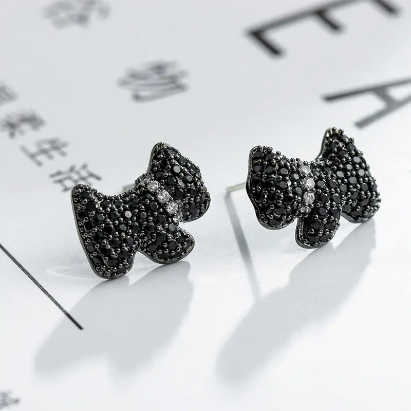 S925 Sterling Silver Animal Stud Earrings for Women