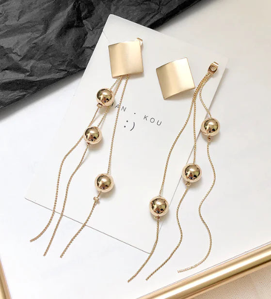 S925 Silver Heart Crystal Long Earrings for Women