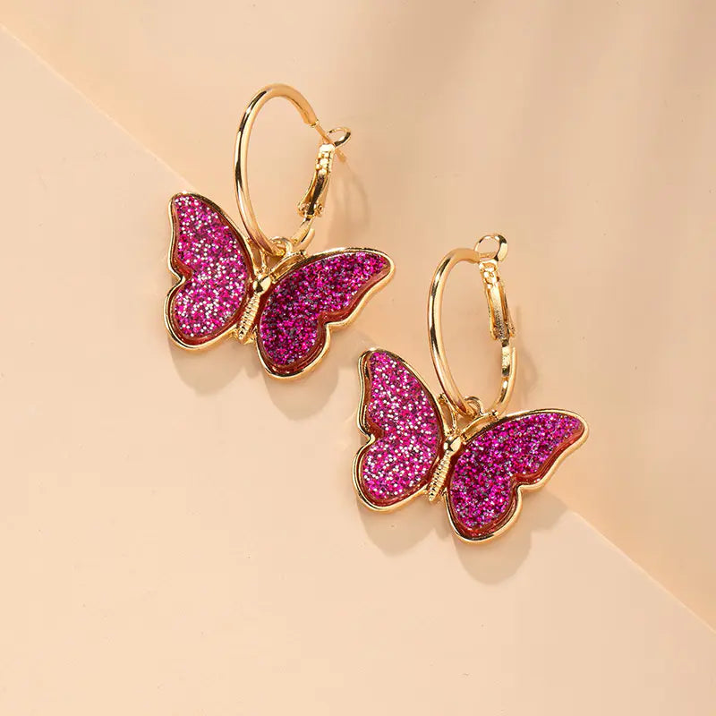 Fashionable Minimalist Butterfly Earrings for Women