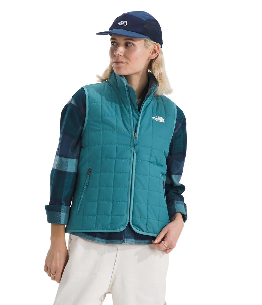 THE NORTH FACE Womens Junction Insulated Vest, Algae Blue