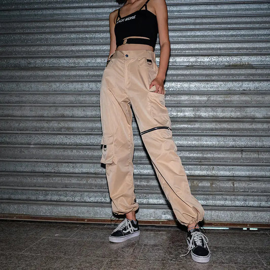New High-Waist Zipper Casual Pants for Women