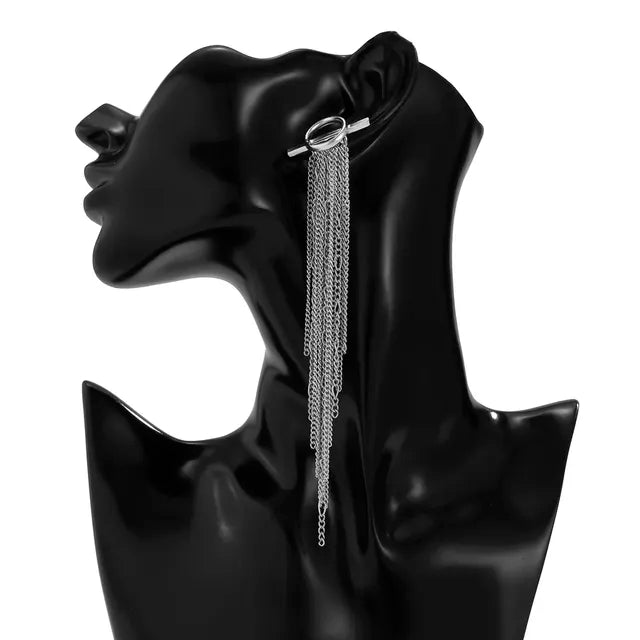 Long Drop Chain Earrings for Women - Elegant Gold Jewelry