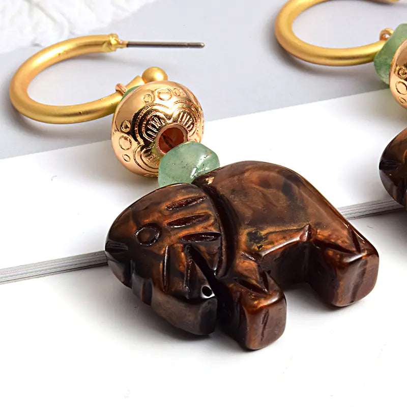 Fashionable Cute Elephant Earrings for Women Accessories