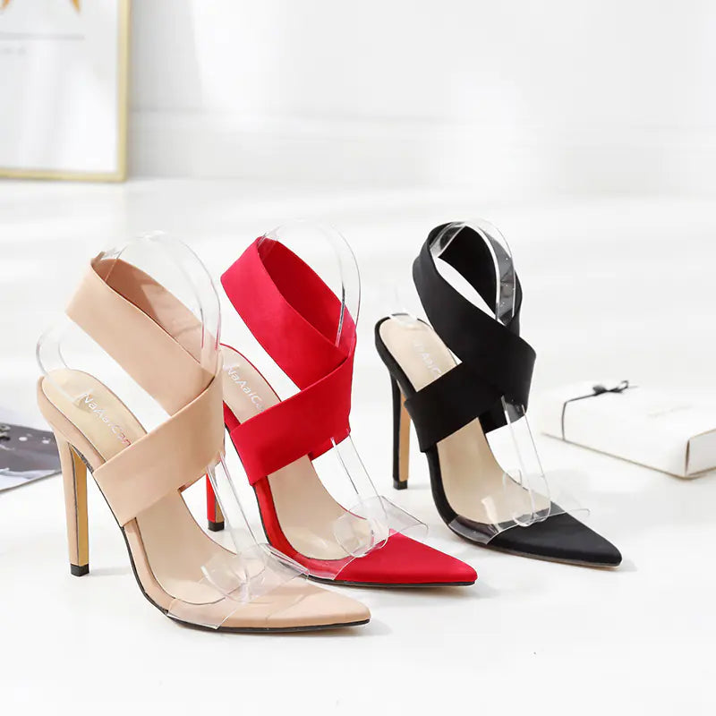 Women's Sexy Cross-Strap High Heels Sandals