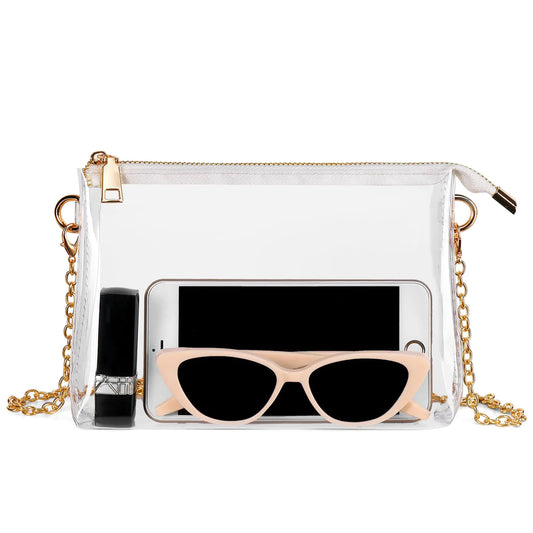 Clear Purses for Women. Stadium Clear Crossbody Bag, Small Clear Purse for Concert Outfit