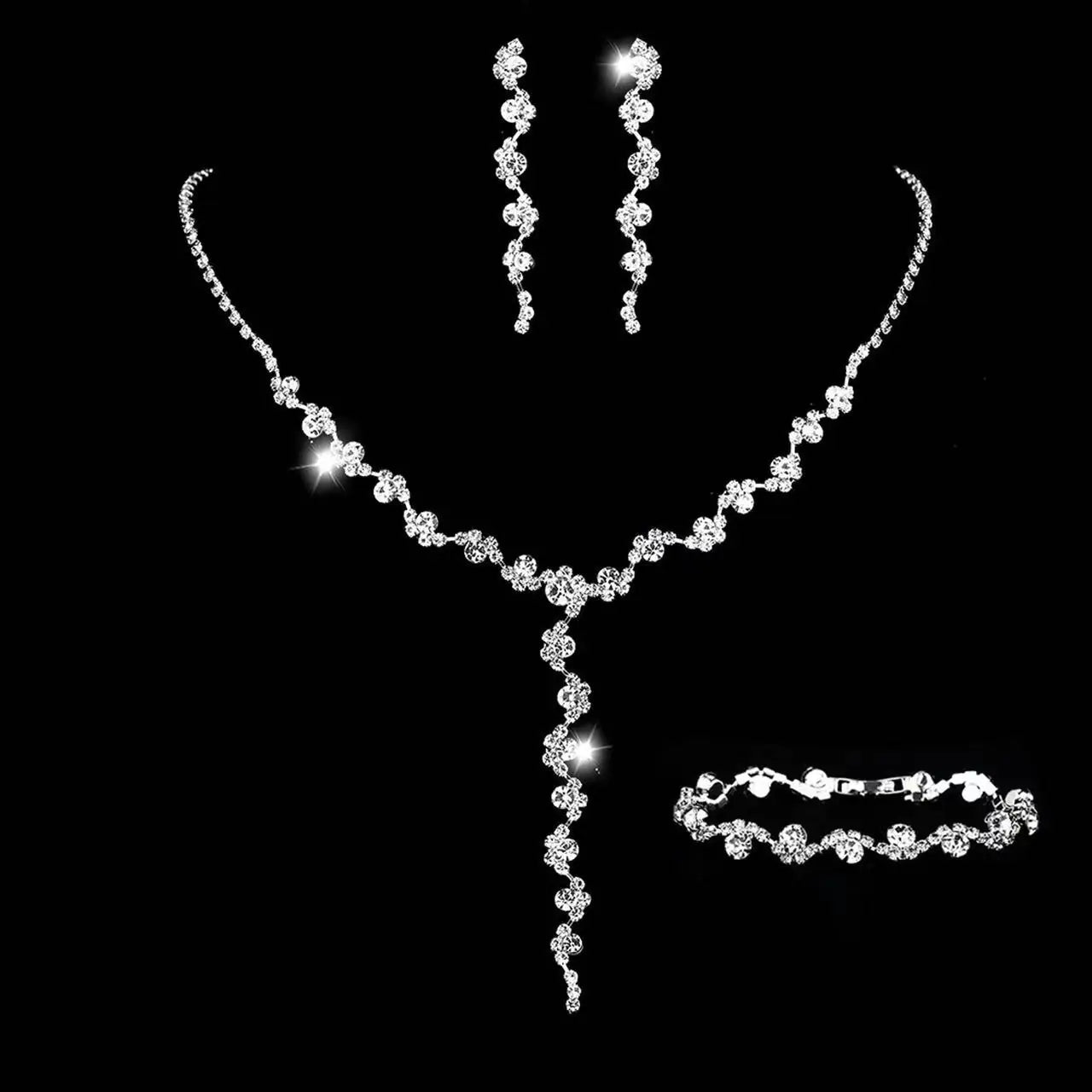 Bridal Jewelry Set with Necklace and Earrings (Wholesale)
