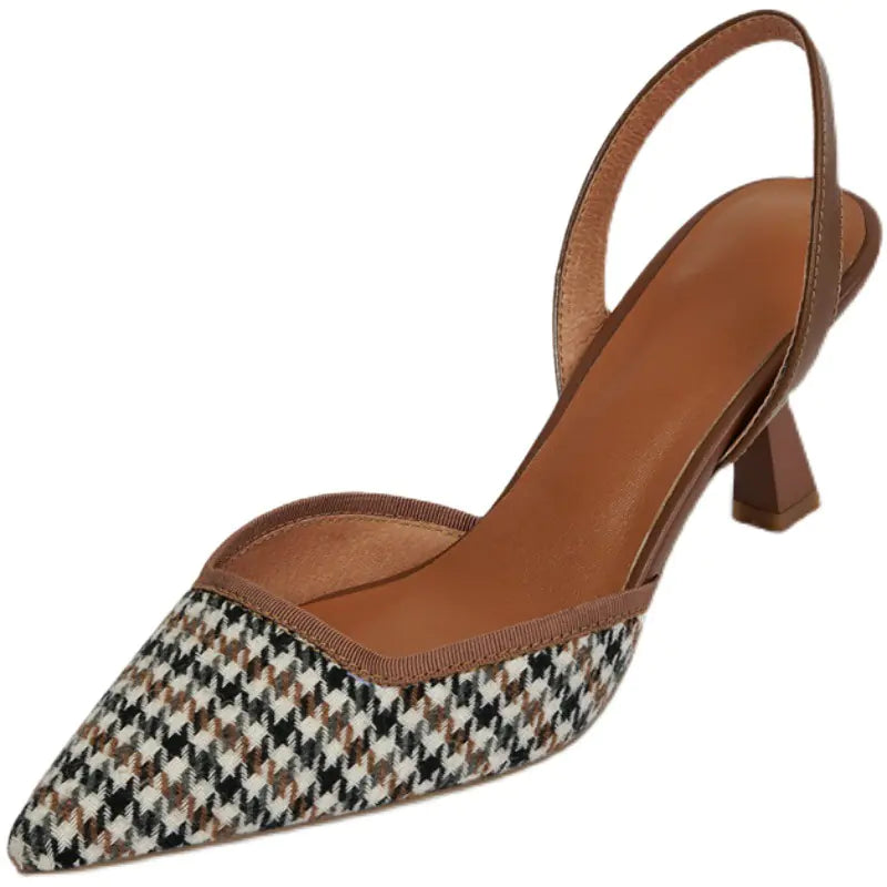 Vintage Pointed Toe Heels for Women Summer