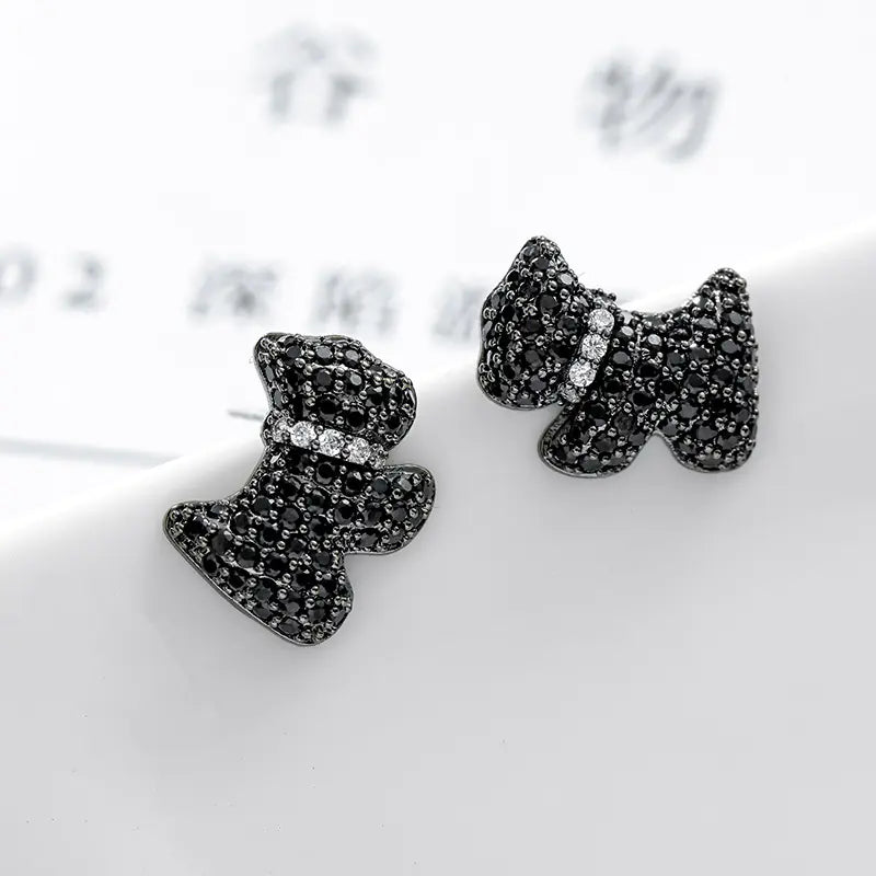 S925 Sterling Silver Animal Stud Earrings for Women