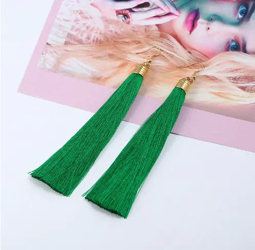 Tassel Earrings - Long Dangle Jewelry