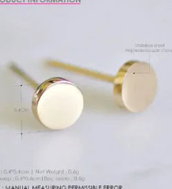 eManco Small Triangle Stainless Steel Earrings for Women