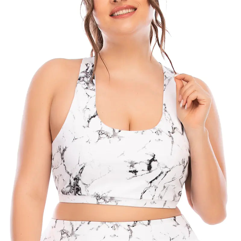 Plus Size Women's 2-Piece Gym Fitness Tracksuit Set