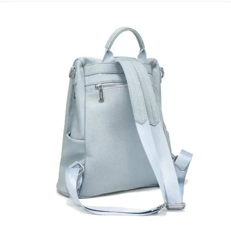 Haze Blue New Fashion Shoulder bag. Leisure Ladies Backpack Large Capacity
