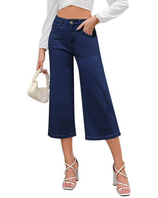Stretchy Capri Jean Pants for Women. Hippie Ankle Pants Summer Outfits