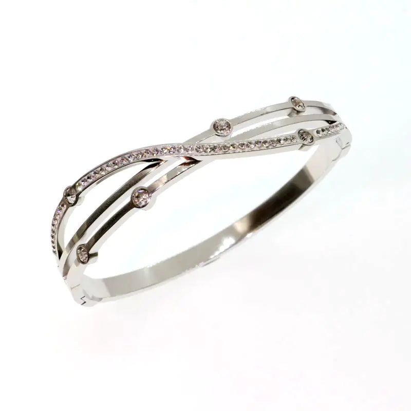 Women's Diamond Titanium Steel Fashion Bracelet
