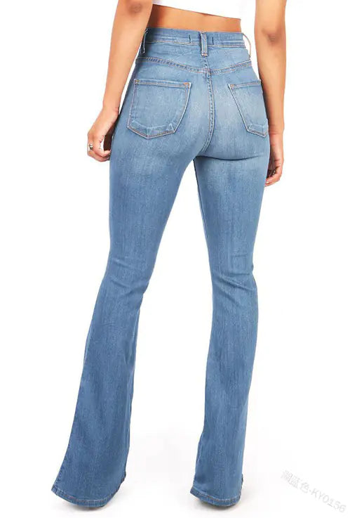 Denim Flared Pants, Bell Bottom Jeans