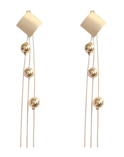 S925 Silver Heart Crystal Long Earrings for Women