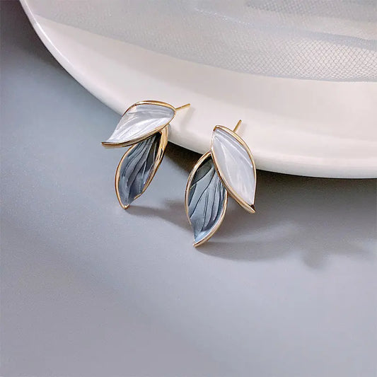 Simple Leaf Earrings for Women - Party Accessories
