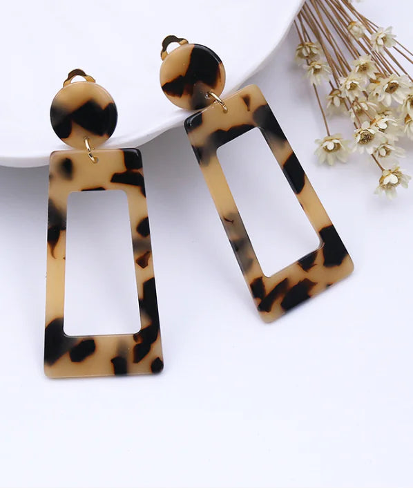 Trendy Acrylic Geometric Earrings for Women