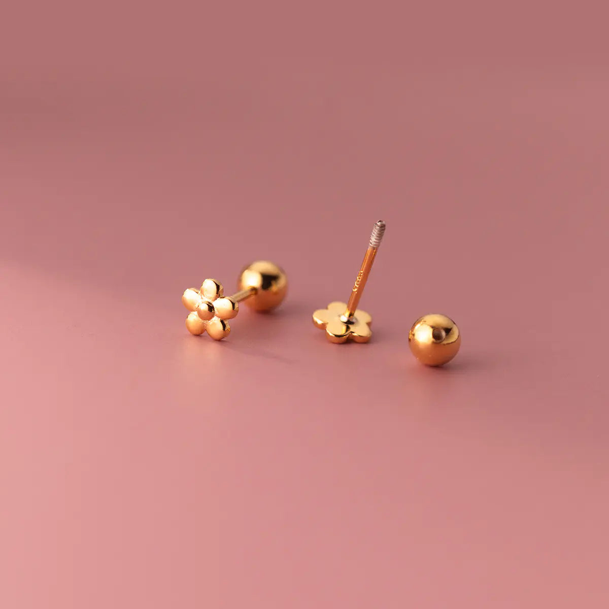 S925 Silver Flower Threaded Earrings for Women
