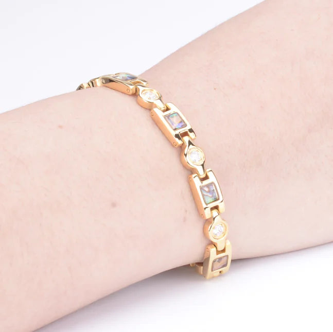 Titanium Steel Rhinestone Bracelet for Women