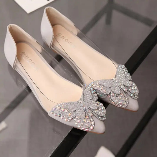 Women's Jelly Sandals with Bow - Summer Flats