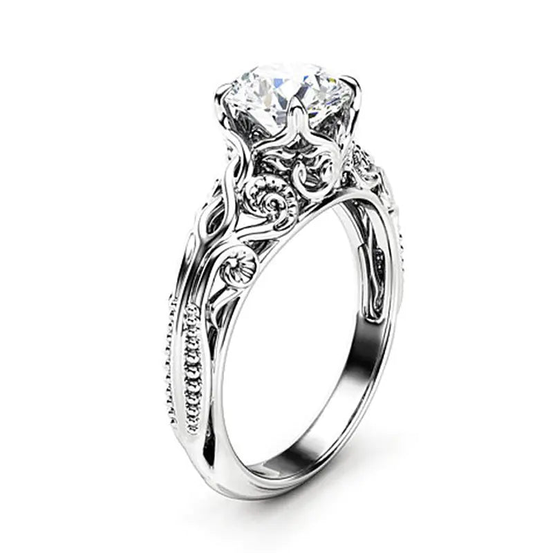 Fashion Zircon Jewelry Women's Wedding Ring