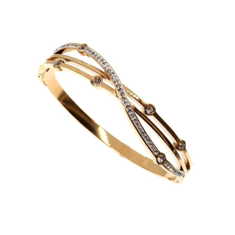 Women's Diamond Titanium Steel Fashion Bracelet