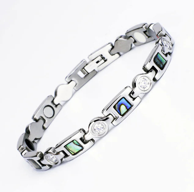 Titanium Steel Rhinestone Bracelet for Women