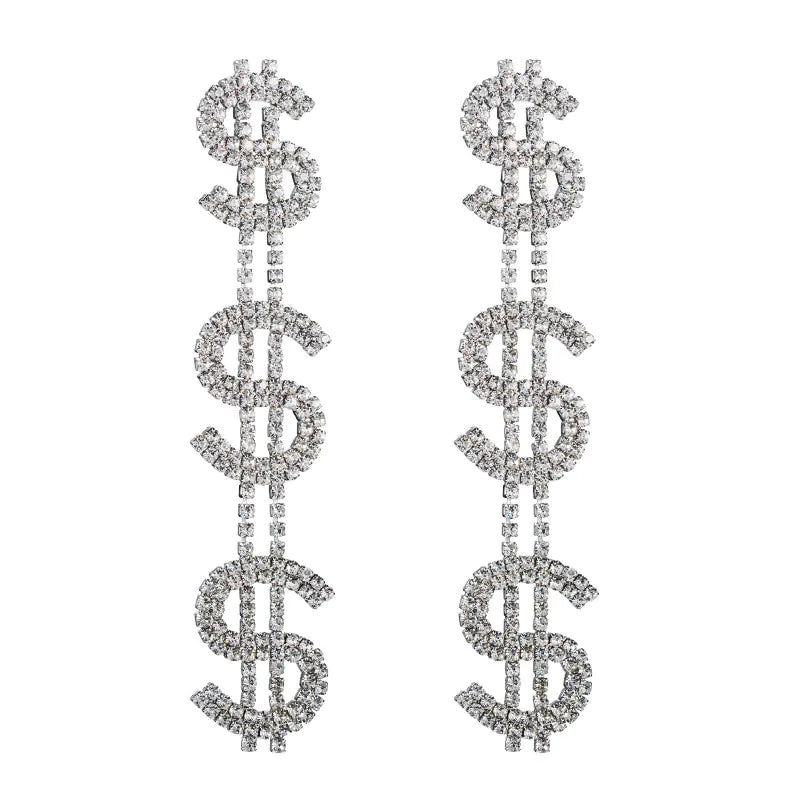 Stylish Multi-Layer Vintage Dollar Earrings for Women