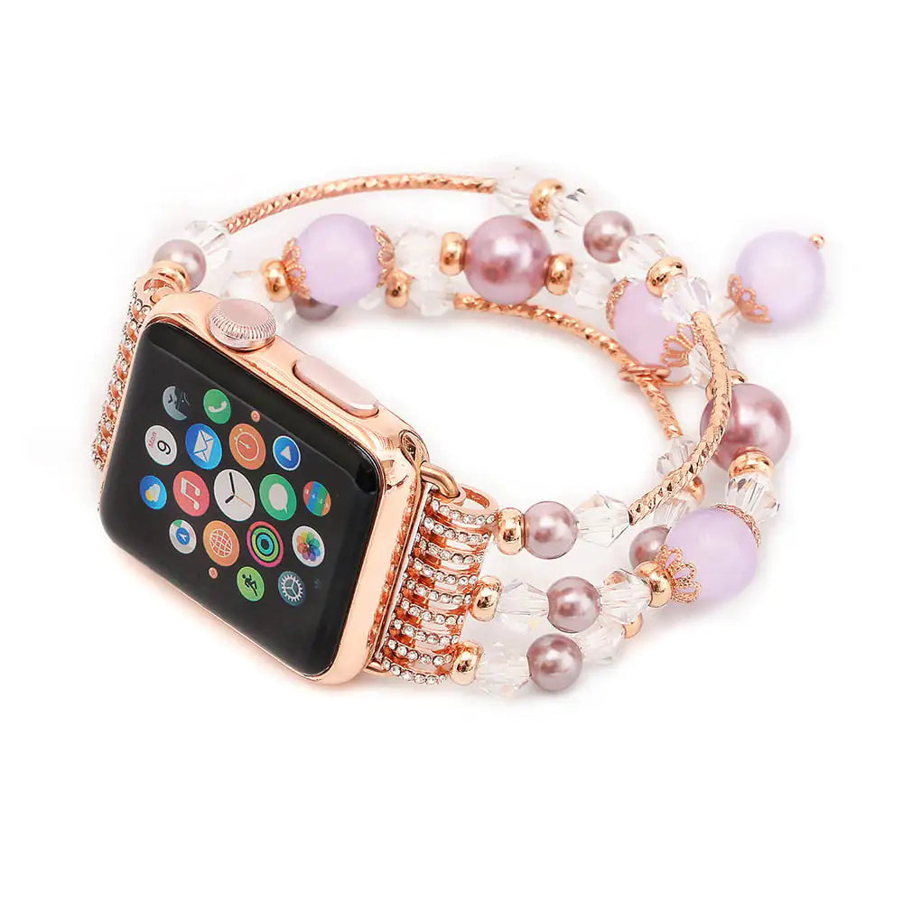 Agate Crystal Sports Watch Band Jewelry